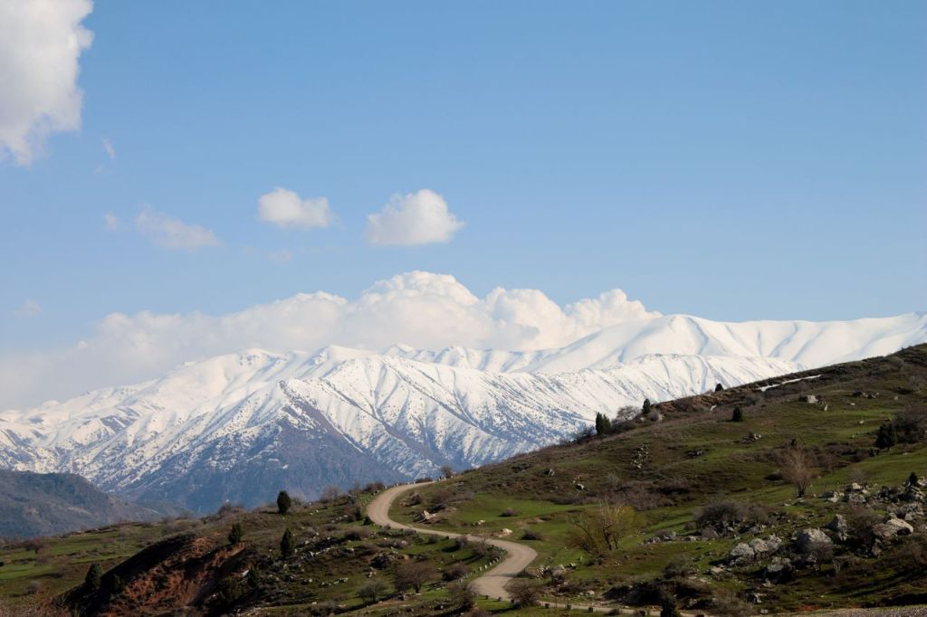 Uzbekistan. From Kumishkan village to Gidjal&nbsp;village.
